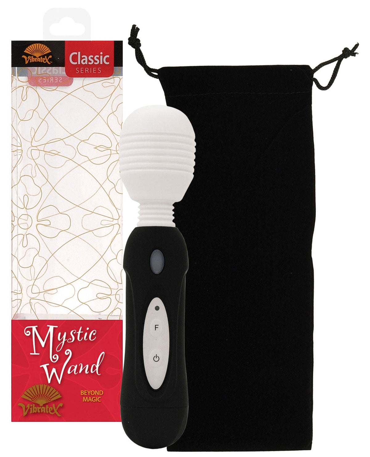 Vibratex Mystic Wand Massager - Black Default Title Magic Wands - Tophatter Daily Deals