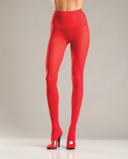 Opaque Nylon Pantyhose Red O-s Default Title Undergarments - Tophatter Daily Deals