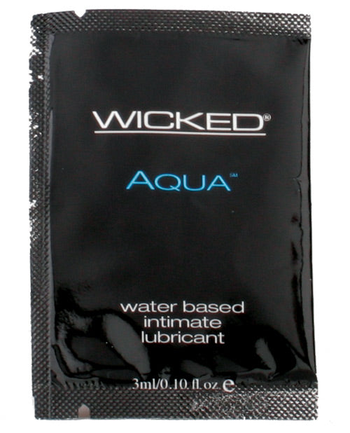 Wicked Sensual Care Aqua Waterbased Lubricant - .1 Oz Fragrance Free Default Title Lubes - Tophatter Daily Deals