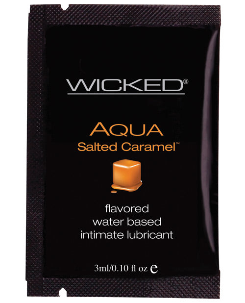 Wicked Sensual Care Aqua Waterbased Lubricant - .1 Oz Salted Caramel Default Title Lubes - Tophatter Daily Deals