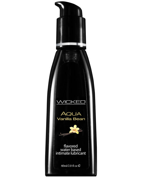 Wicked Sensual Care Aqua Waterbased Lubricant - 2 Oz Vanilla Bean Default Title Lubes - Tophatter Daily Deals