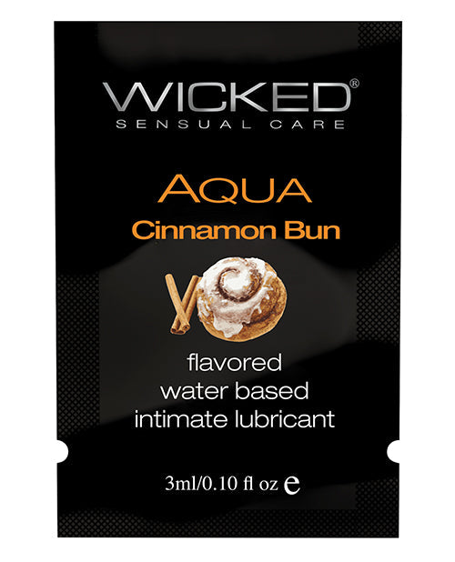 Wicked Sensual Care Aqua Waterbased Lubricant - .1 Oz Cinnamon Bun Default Title Lubes - Tophatter Daily Deals