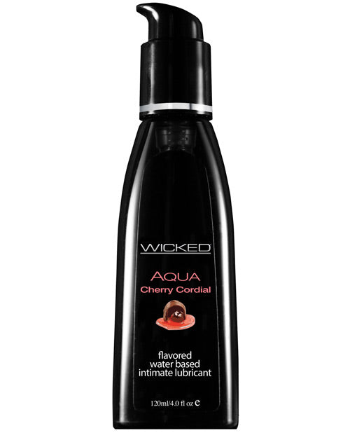 Wicked Sensual Care Aqua Waterbased Lubricant - 4 Oz Cherry Cordial Default Title Lubes - Tophatter Daily Deals
