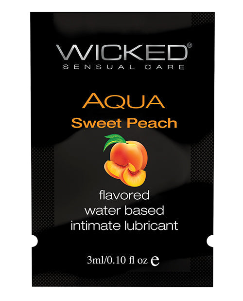 Wicked Sensual Care Waterbased Lubricant - .1 Oz Sweet Peach Default Title Lubes - Tophatter Daily Deals