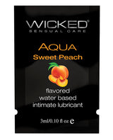 Wicked Sensual Care Waterbased Lubricant - .1 Oz Sweet Peach Default Title Lubes - Tophatter Daily Deals