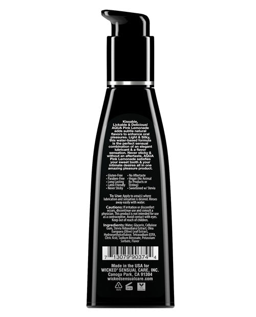 Wicked Sensual Care Waterbased Lubricant - 4 Oz Pink Lemonade Lubes - Tophatter Daily Deals