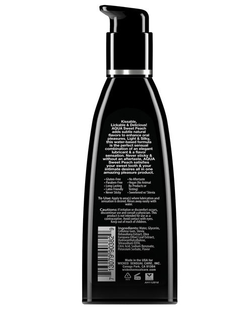 Wicked Sensual Care Waterbased Lubricant - 2 Oz Sweet Peach Lubes - Tophatter Daily Deals