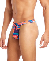 2xist Sliq Micro 1 Y-back Thong Far Out Wave Lg All Undergarments - Tophatter Daily Deals