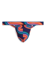 2xist Sliq Micro 1 Y-back Thong Far Out Wave Sm All Undergarments - Tophatter Daily Deals