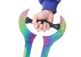 Forked Titanium Color Metal Sword swords - Tophatter Daily Deals