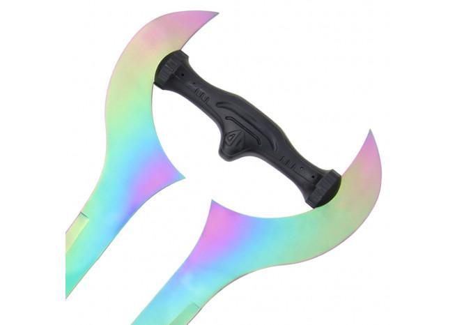 Forked Titanium Color Metal Sword swords - Tophatter Daily Deals
