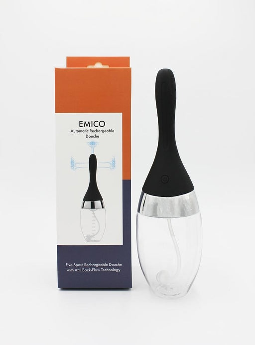 Emico Automatic Douche with Five Spouts and Anti Back-Flow Technology in Black and Clear > Essentials > Douches - Tophatter Daily Deals