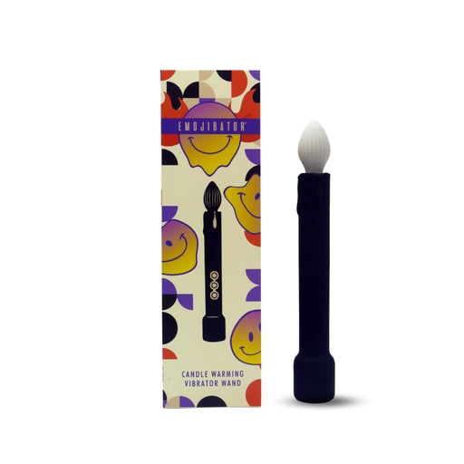 Candle Warming Vibrator Wand Emojibator 7.5-Inch Waterproof Silicone Massager > Vibrators > Standard Vibrators - Tophatter Daily Deals