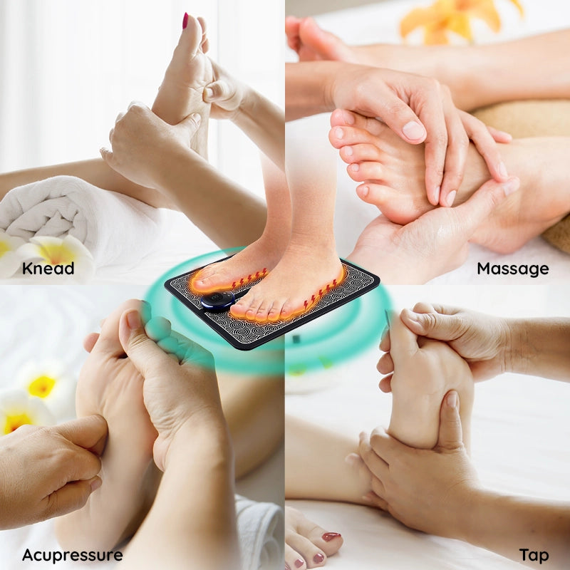 EMS Acupoints Massage Foot Mat Pain Relief Pad Home - Tophatter Daily Deals
