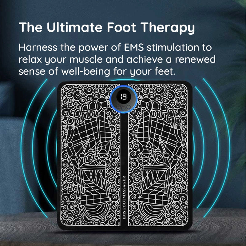 EMS Acupoints Massage Foot Mat Pain Relief Pad Home - Tophatter Daily Deals