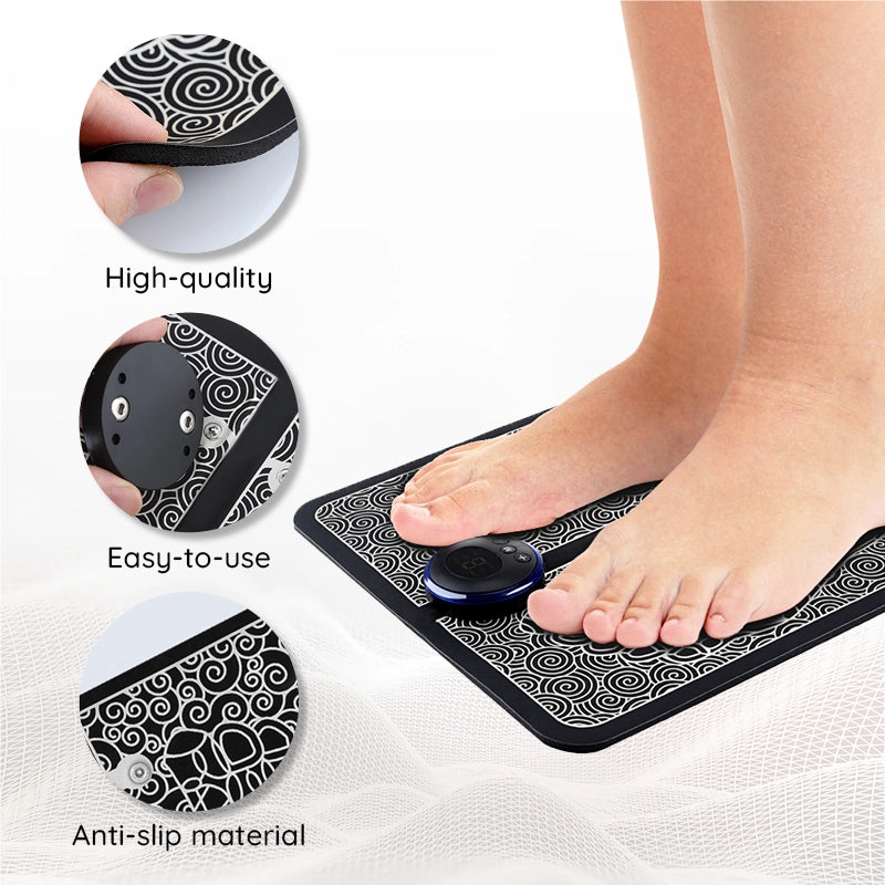 EMS Acupoints Massage Foot Mat Pain Relief Pad Home - Tophatter Daily Deals