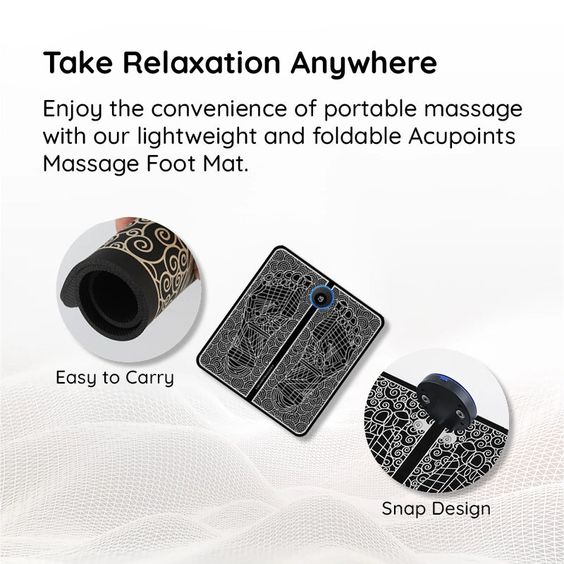 EMS Acupoints Massage Foot Mat Pain Relief Pad Home - Tophatter Daily Deals