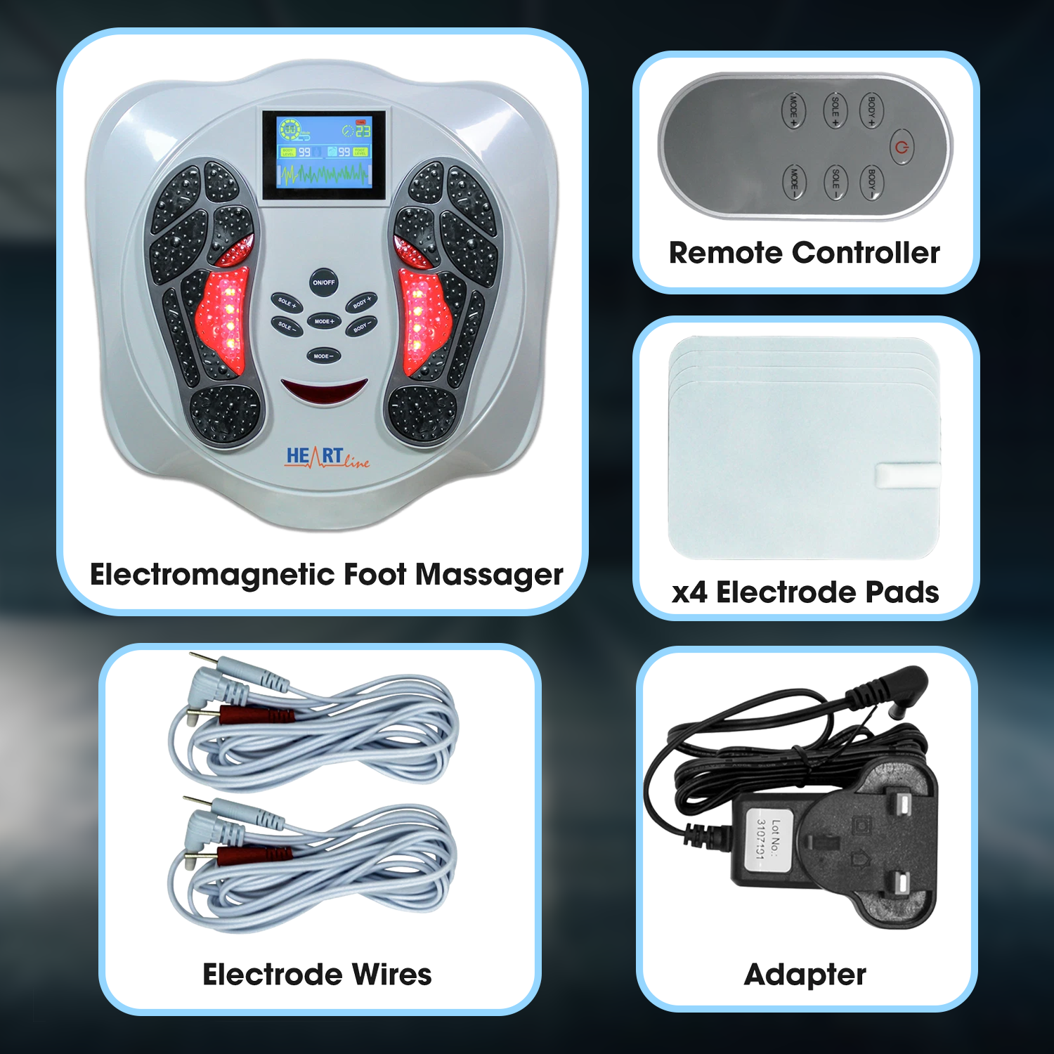 Circulation Foot Massager – EMS & TENS Electric Foot Stimulator for Pain Relief & Blood Flow Foot Massagers - Tophatter Daily Deals