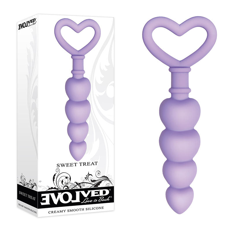 Sweet Treat Heart-Shaped Silicone Beads – 6.15" Flexible Graduated Butt Plug > Anal Range > Anal Beads - Tophatter Daily Deals
