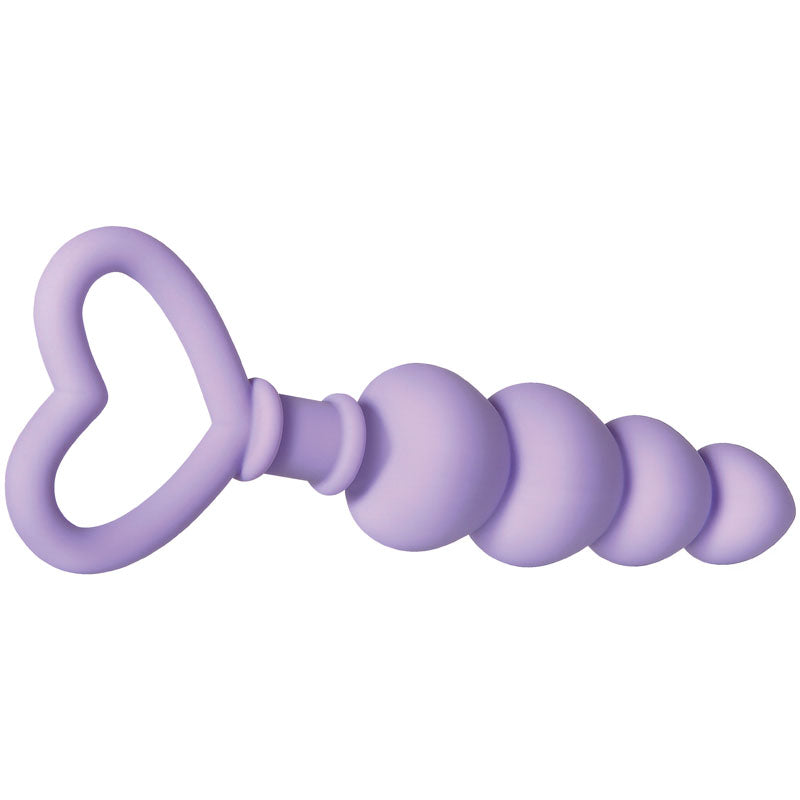 Sweet Treat Heart-Shaped Silicone Beads – 6.15" Flexible Graduated Butt Plug > Anal Range > Anal Beads - Tophatter Daily Deals