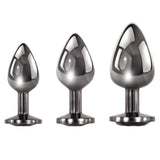 Evolved Black Gem Anal Plug Set – Metal Anal Plug Set > Anal Range > Butt Plug Kits - Tophatter Daily Deals
