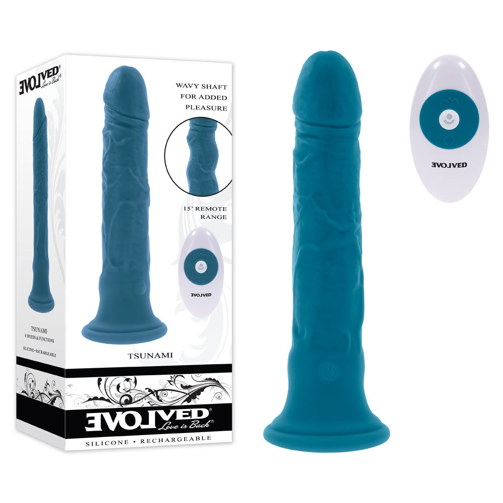 Evolved TSUNAMI Large Realistic Vibrator 24.4 cm > Vibrators > Realistic Vibrators - Tophatter Daily Deals