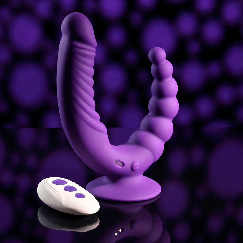 Evolved The Rider Double Ended Vibrator Purple > Dildos > Double Dildos - Tophatter Daily Deals
