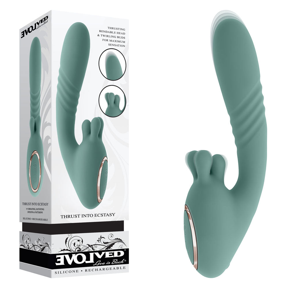 Evolved Thrust Into Ecstasy 21 cm Vibrator > Dildos > Thrusting Dildos - Tophatter Daily Deals
