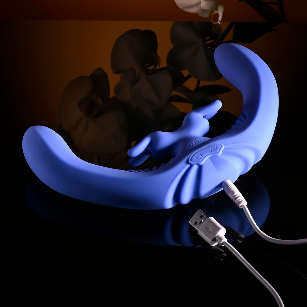 Evolved Lovebirds Double-Ended Rabbit Vibrator with Remote > Vibrators > Ladies > Rabbit - Tophatter Daily Deals