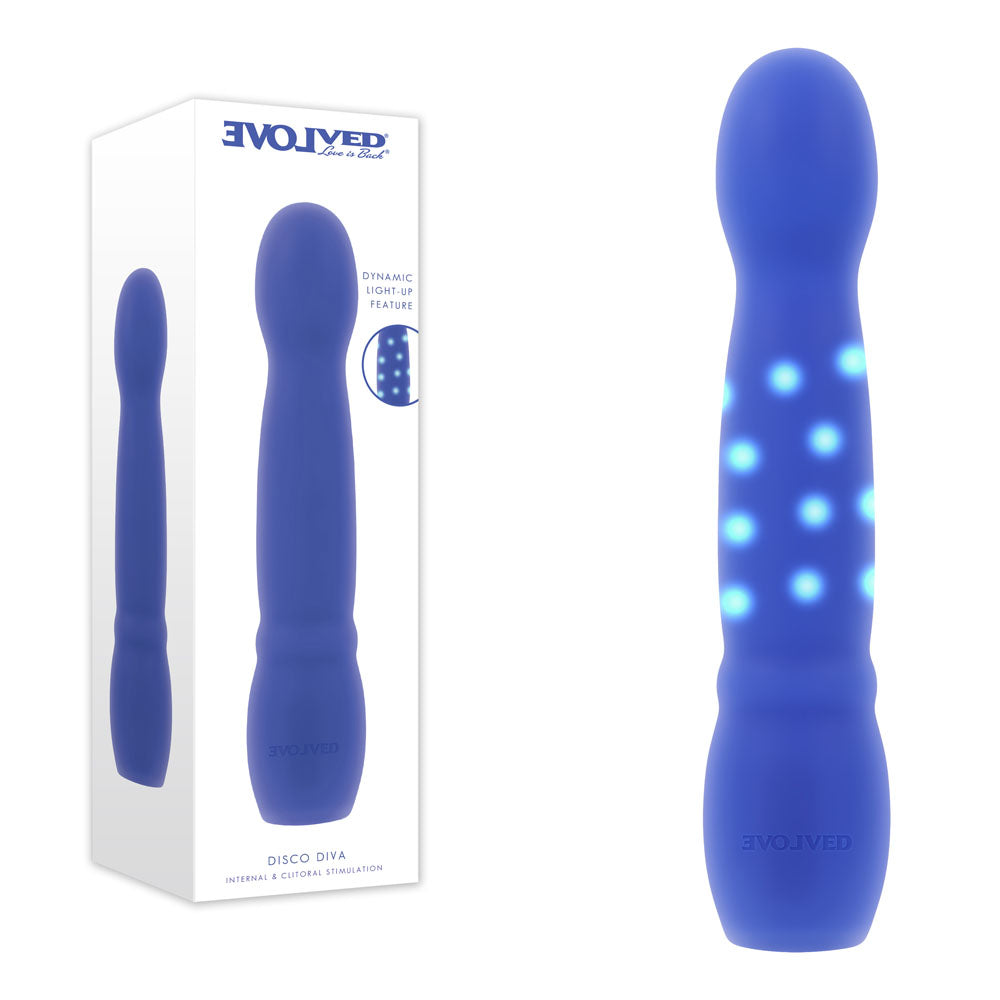 Evolved Disco Diva – USB Rechargeable 20.9 cm Light Up Vibrator > Vibrators > Standard Vibrators - Tophatter Daily Deals