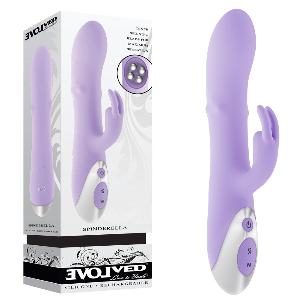 Evolved Spinderella – USB Rechargeable Rabbit Vibrator > Vibrators > Ladies > Rabbit - Tophatter Daily Deals
