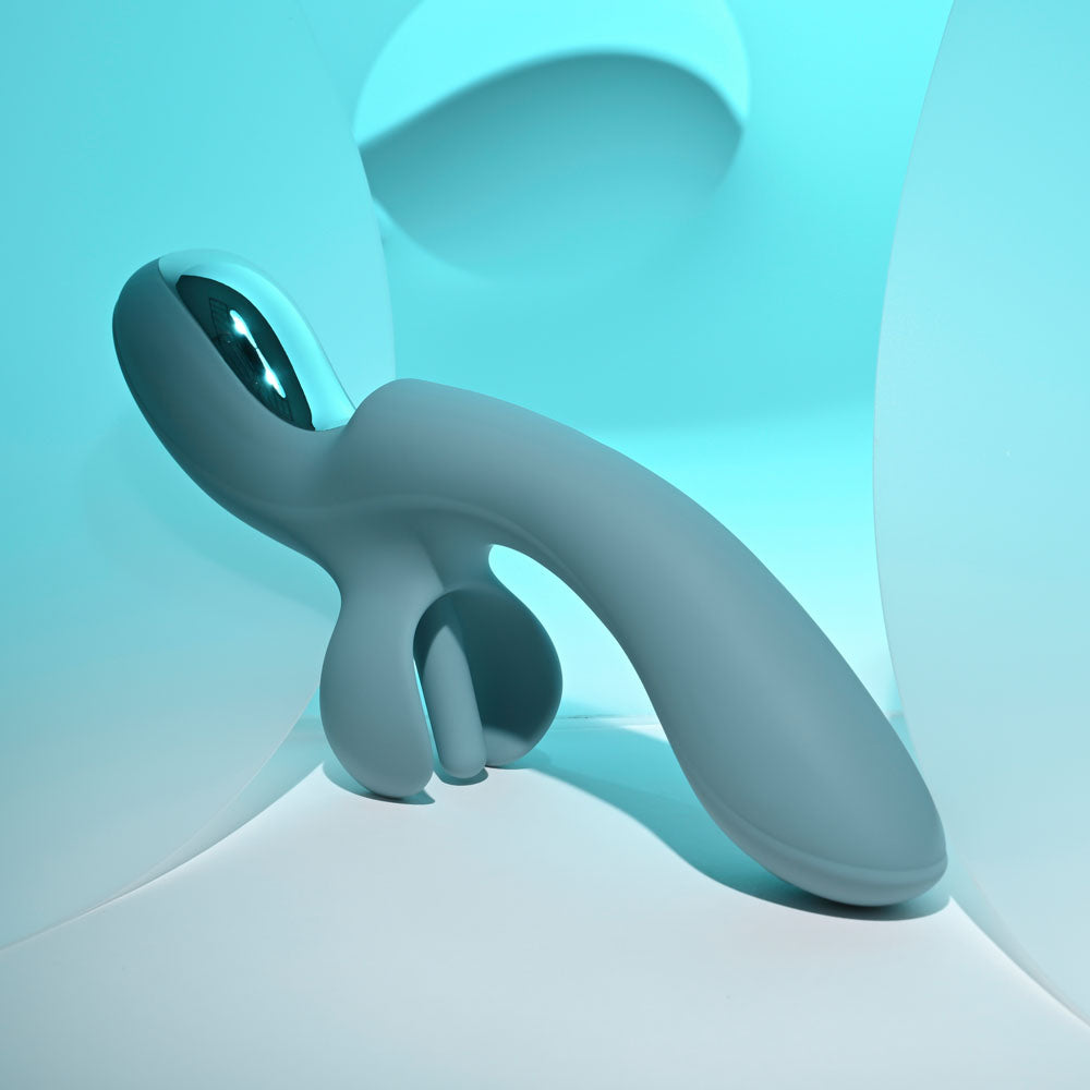 Evolved Take Your Flick Grey 24.1 cm Vibrator with Flicking Clitoral Stimulator > Vibrators > Ladies > Rabbit - Tophatter Daily Deals