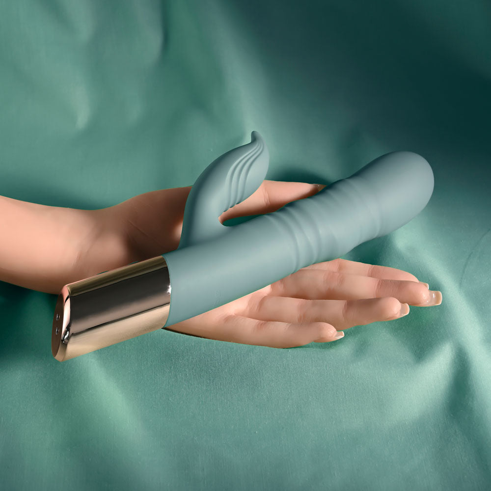 Evolved The Shimmy – USB Rechargeable Thrusting Rabbit Vibrator > Vibrators > Ladies > Rabbit - Tophatter Daily Deals