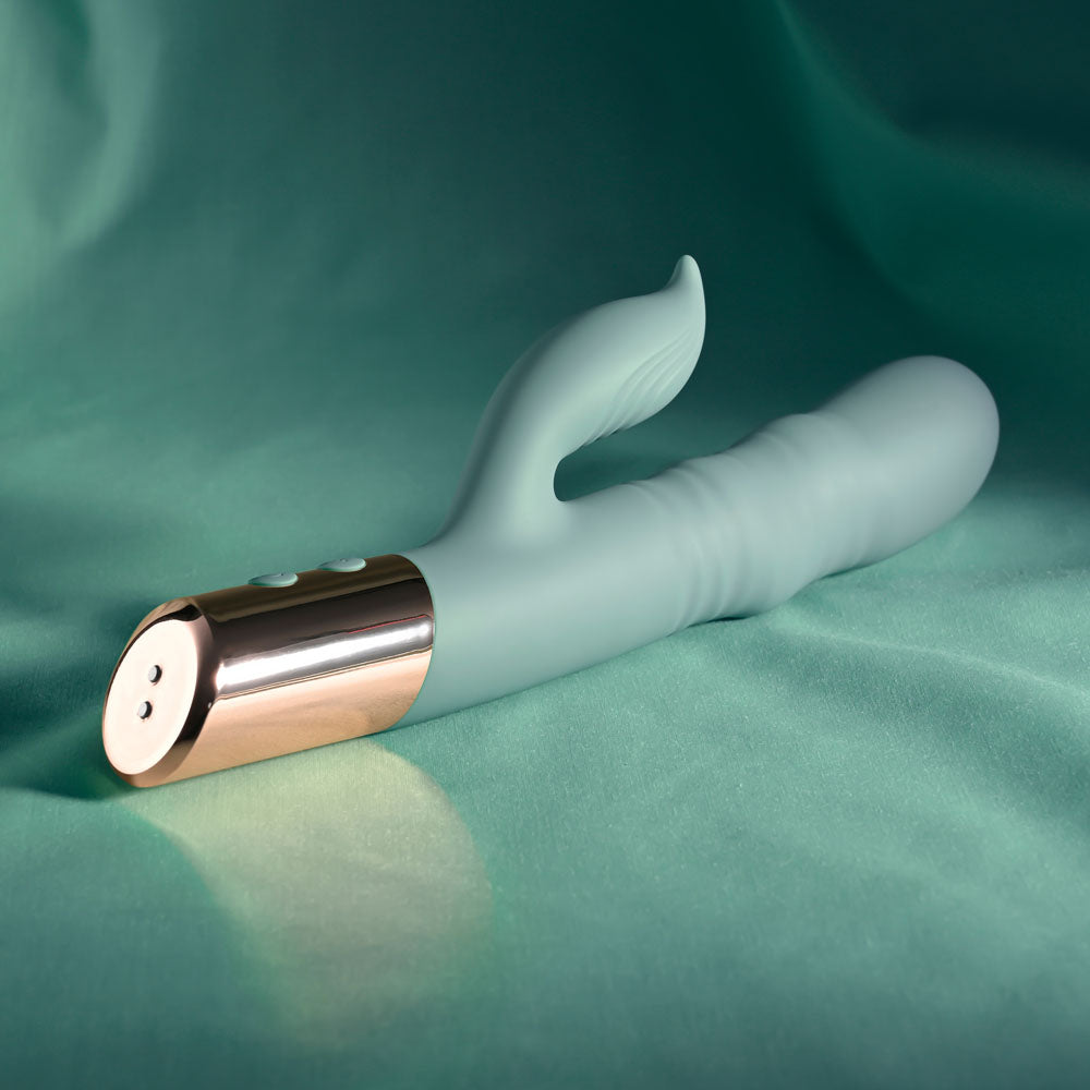 Evolved The Shimmy – USB Rechargeable Thrusting Rabbit Vibrator > Vibrators > Ladies > Rabbit - Tophatter Daily Deals