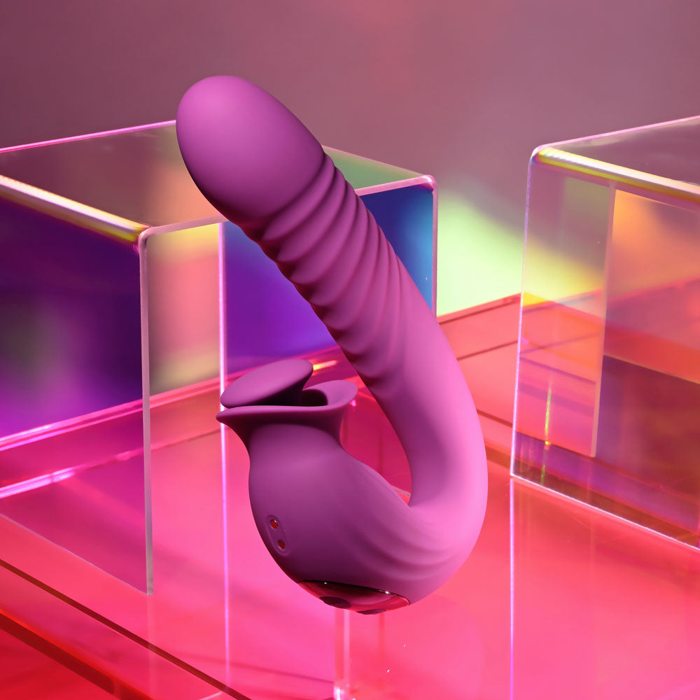 Evolved Deep Ecstasy – USB Rechargeable 16.5cm Thrusting Vibrator > Sex Toys For Ladies > Clitoral Vibrators and Stimulators - Tophatter Daily Deals
