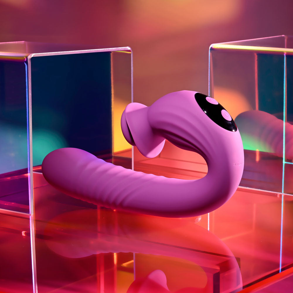 Evolved Deep Ecstasy – USB Rechargeable 16.5cm Thrusting Vibrator > Sex Toys For Ladies > Clitoral Vibrators and Stimulators - Tophatter Daily Deals