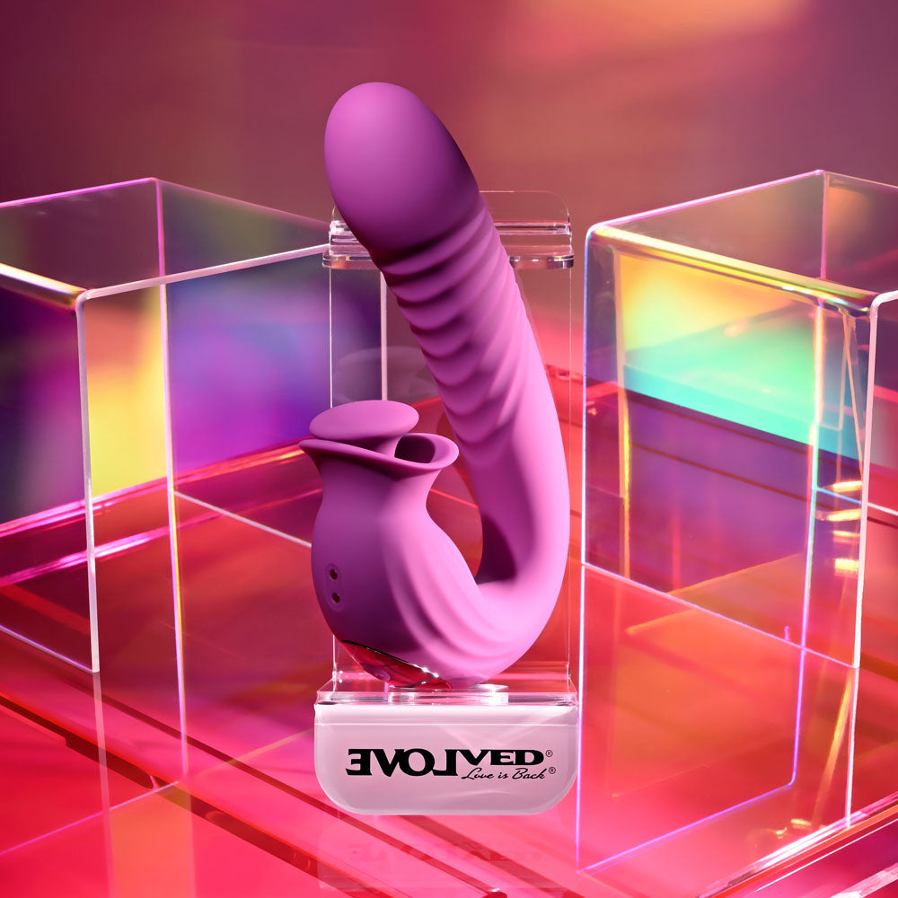 Evolved Deep Ecstasy – USB Rechargeable 16.5cm Thrusting Vibrator > Sex Toys For Ladies > Clitoral Vibrators and Stimulators - Tophatter Daily Deals