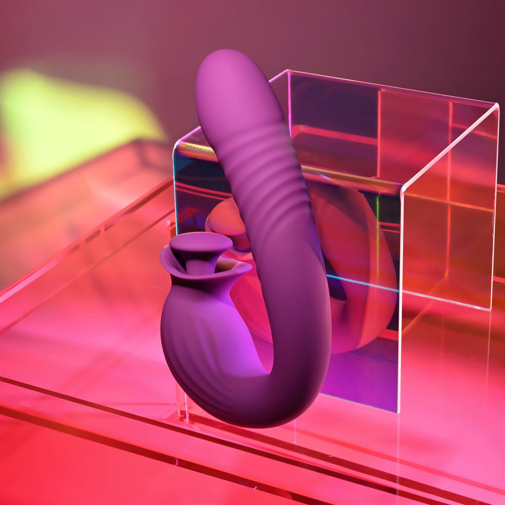 Evolved Deep Ecstasy – USB Rechargeable 16.5cm Thrusting Vibrator > Sex Toys For Ladies > Clitoral Vibrators and Stimulators - Tophatter Daily Deals