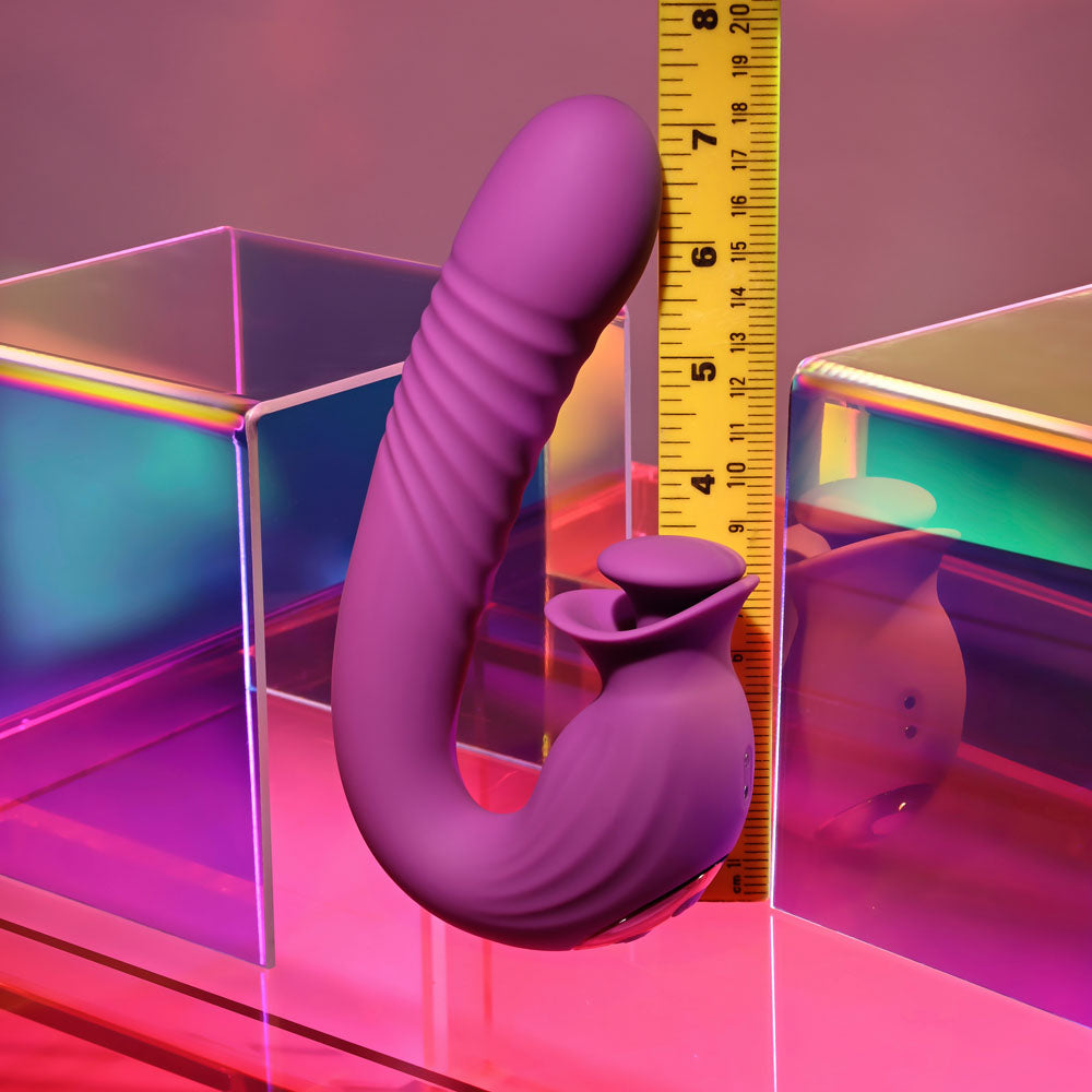 Evolved Deep Ecstasy – USB Rechargeable 16.5cm Thrusting Vibrator > Sex Toys For Ladies > Clitoral Vibrators and Stimulators - Tophatter Daily Deals