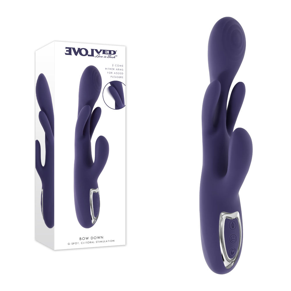 Evolved Bow Down – USB Rechargeable Rabbit Vibrator > Vibrators > Ladies > Rabbit Multi - Tophatter Daily Deals