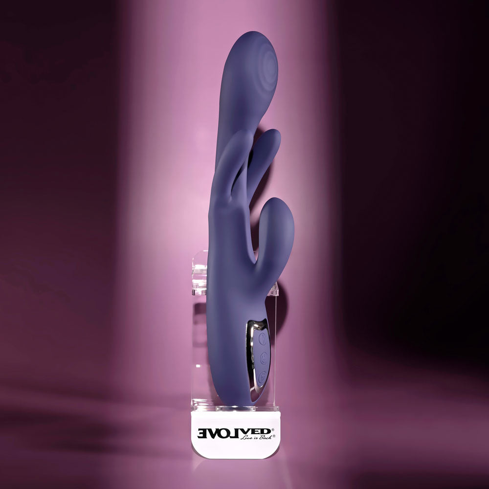 Evolved Bow Down – USB Rechargeable Rabbit Vibrator > Vibrators > Ladies > Rabbit Multi - Tophatter Daily Deals