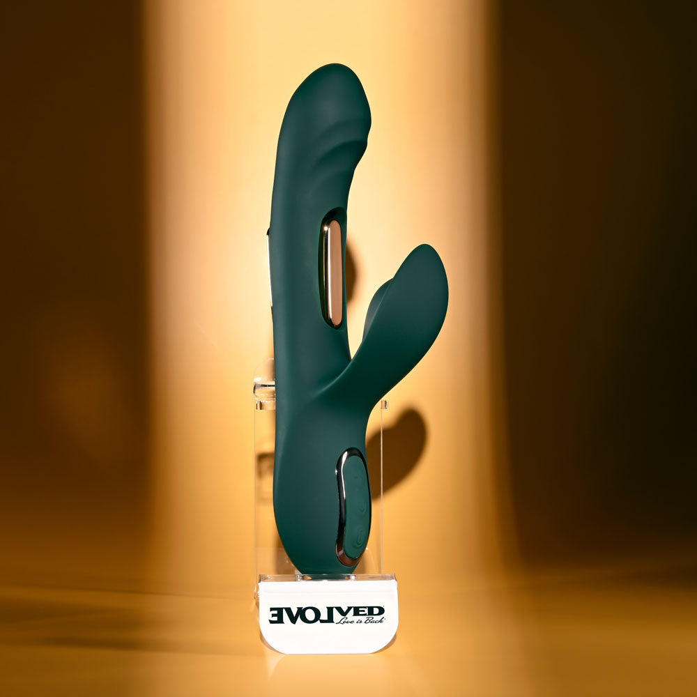 Evolved Heart of Gold – USB Rechargeable Rabbit Vibrator > Vibrators > Ladies > Rabbit - Tophatter Daily Deals
