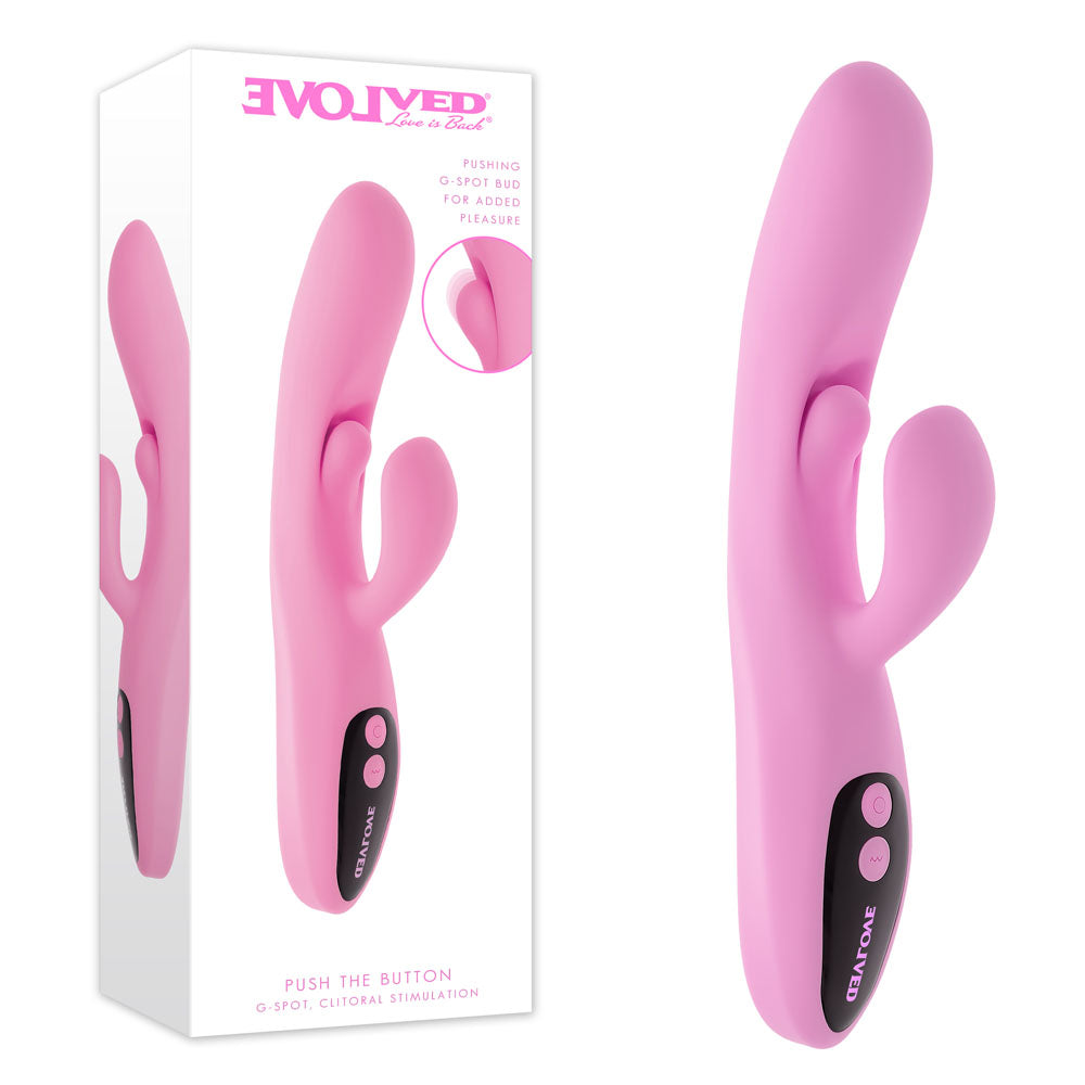 Evolved Push The Button – USB Rechargeable 23.5 cm Rabbit Vibrator > Vibrators > Ladies > Rabbit - Tophatter Daily Deals