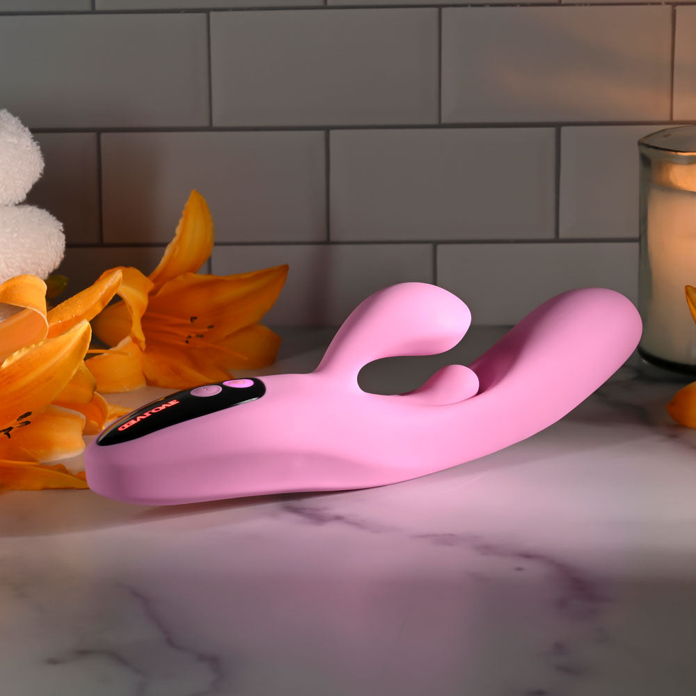 Evolved Push The Button – USB Rechargeable 23.5 cm Rabbit Vibrator > Vibrators > Ladies > Rabbit - Tophatter Daily Deals