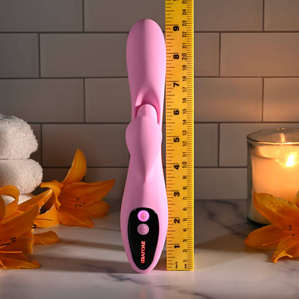 Evolved Push The Button – USB Rechargeable 23.5 cm Rabbit Vibrator > Vibrators > Ladies > Rabbit - Tophatter Daily Deals