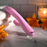 Evolved Push The Button – USB Rechargeable 23.5 cm Rabbit Vibrator > Vibrators > Ladies > Rabbit - Tophatter Daily Deals