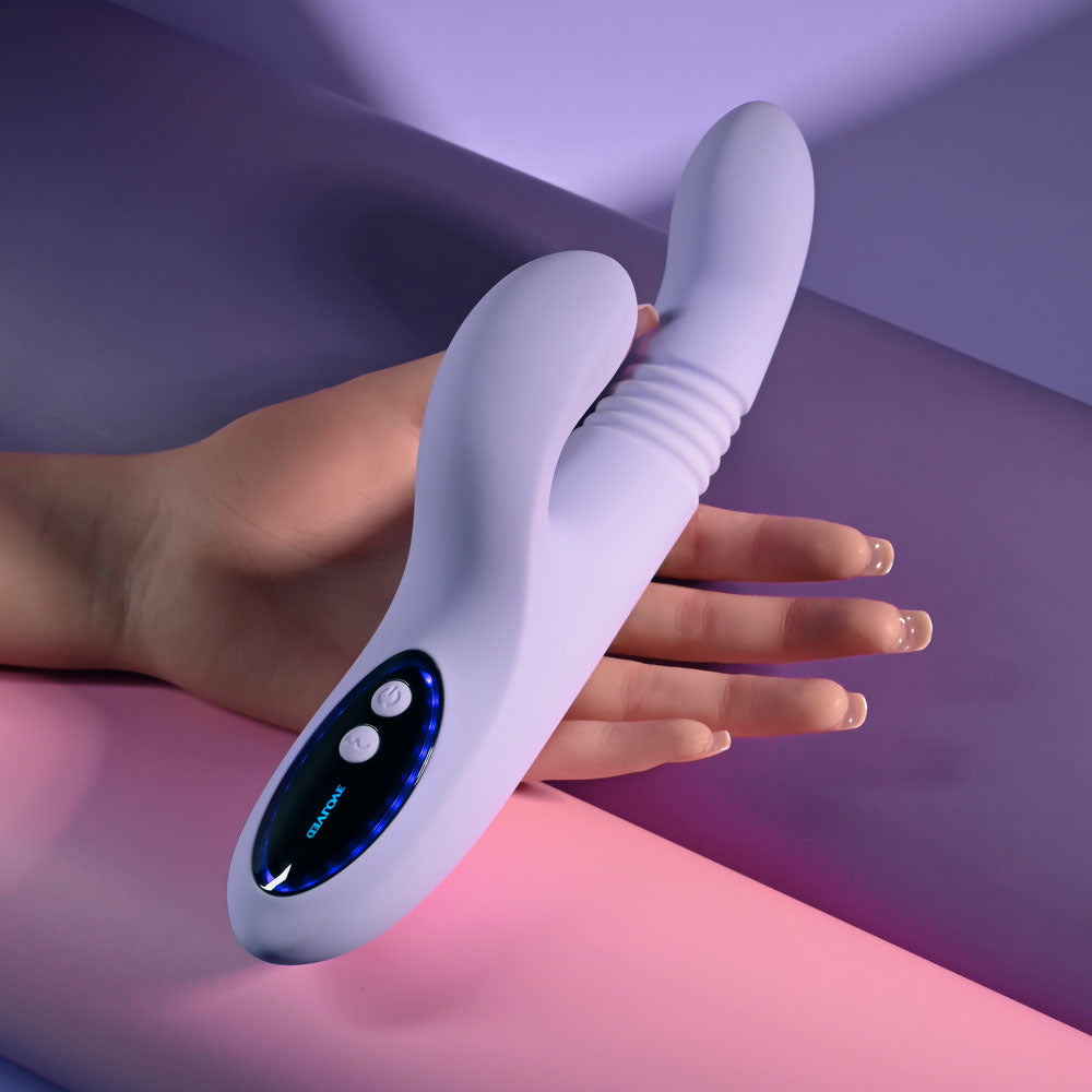 Evolved Pep Talk – USB Rechargeable Thrusting Vibrator with Clitoral Stimulator > Vibrators > Ladies > Rabbit - Tophatter Daily Deals