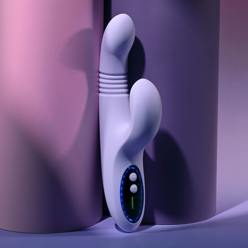 Evolved Pep Talk – USB Rechargeable Thrusting Vibrator with Clitoral Stimulator > Vibrators > Ladies > Rabbit - Tophatter Daily Deals