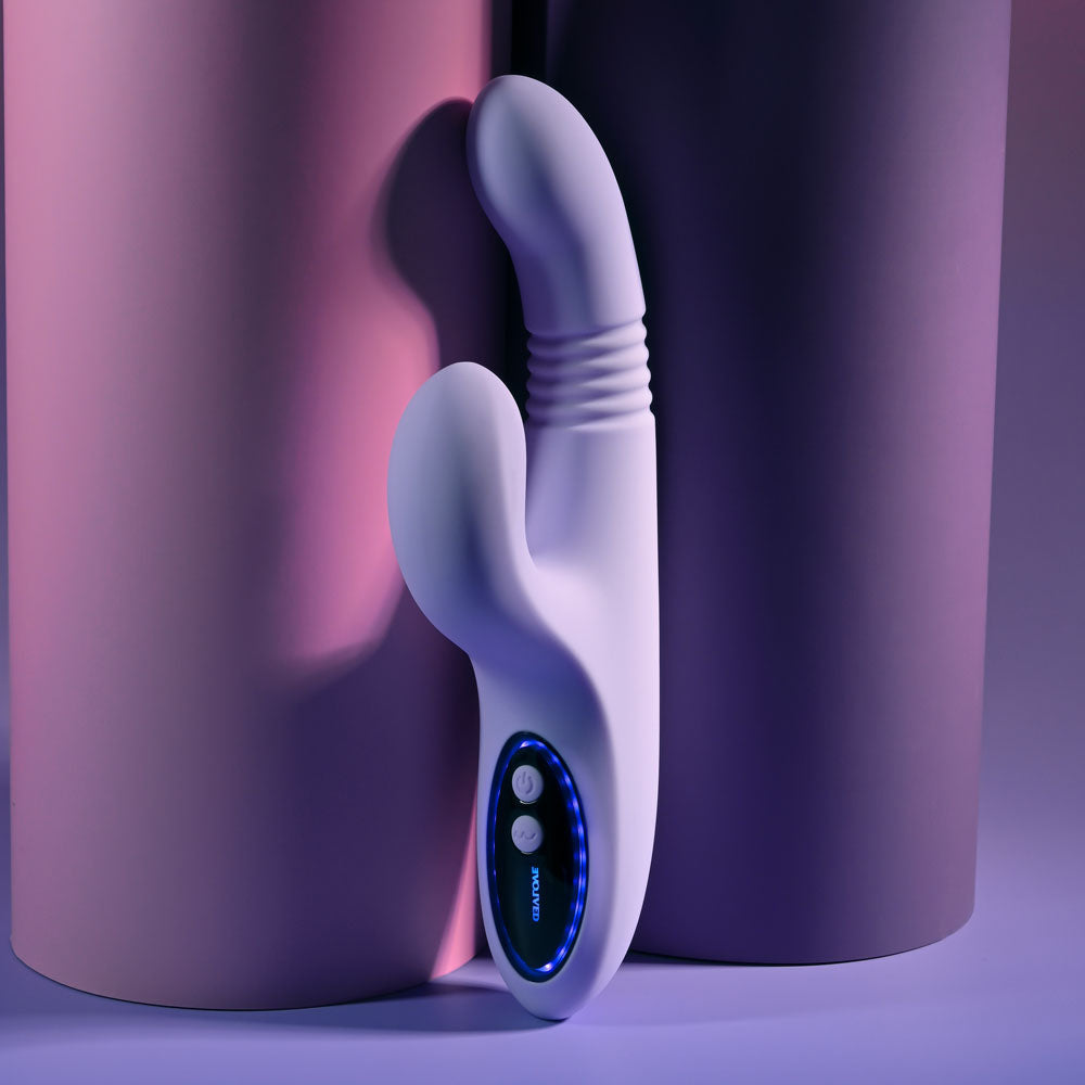 Evolved Pep Talk – USB Rechargeable Thrusting Vibrator with Clitoral Stimulator > Vibrators > Ladies > Rabbit - Tophatter Daily Deals