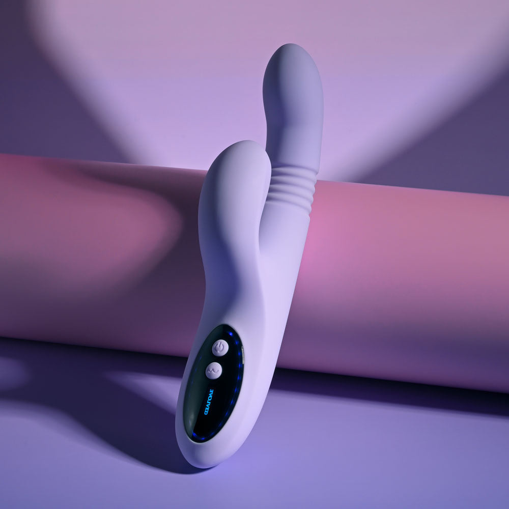 Evolved Pep Talk – USB Rechargeable Thrusting Vibrator with Clitoral Stimulator > Vibrators > Ladies > Rabbit - Tophatter Daily Deals